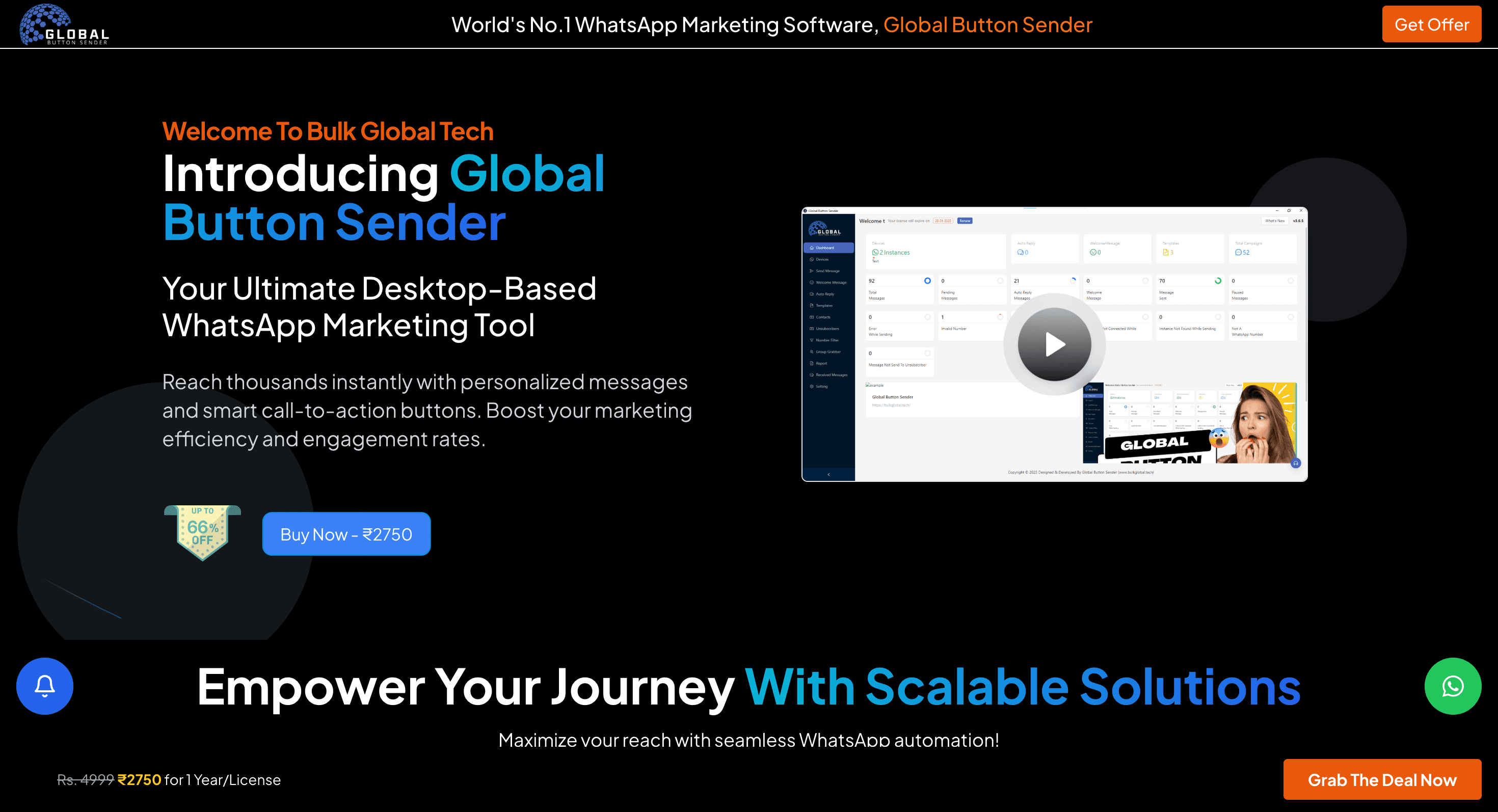 Global Button Sender